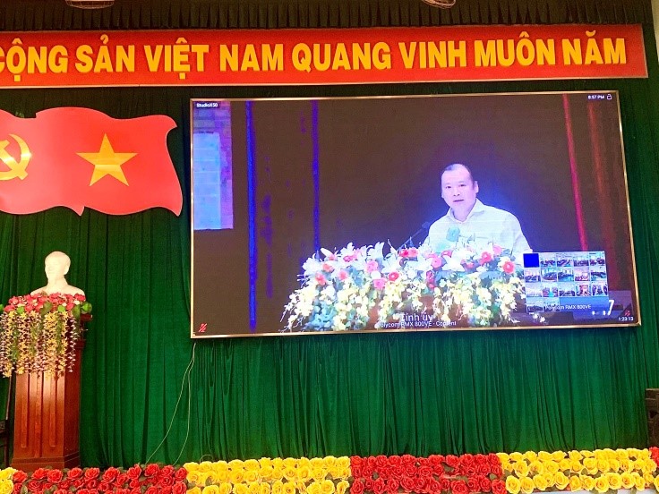 Đảng ủy phường Tân Tiến tổ chức, triệu tập Hội nghị trực tuyến nghiên cứu, học tập và quán triệt nội dung 02 tác phẩm của đồng chí Tổng bí thư Nguyễn Phú Trọng
